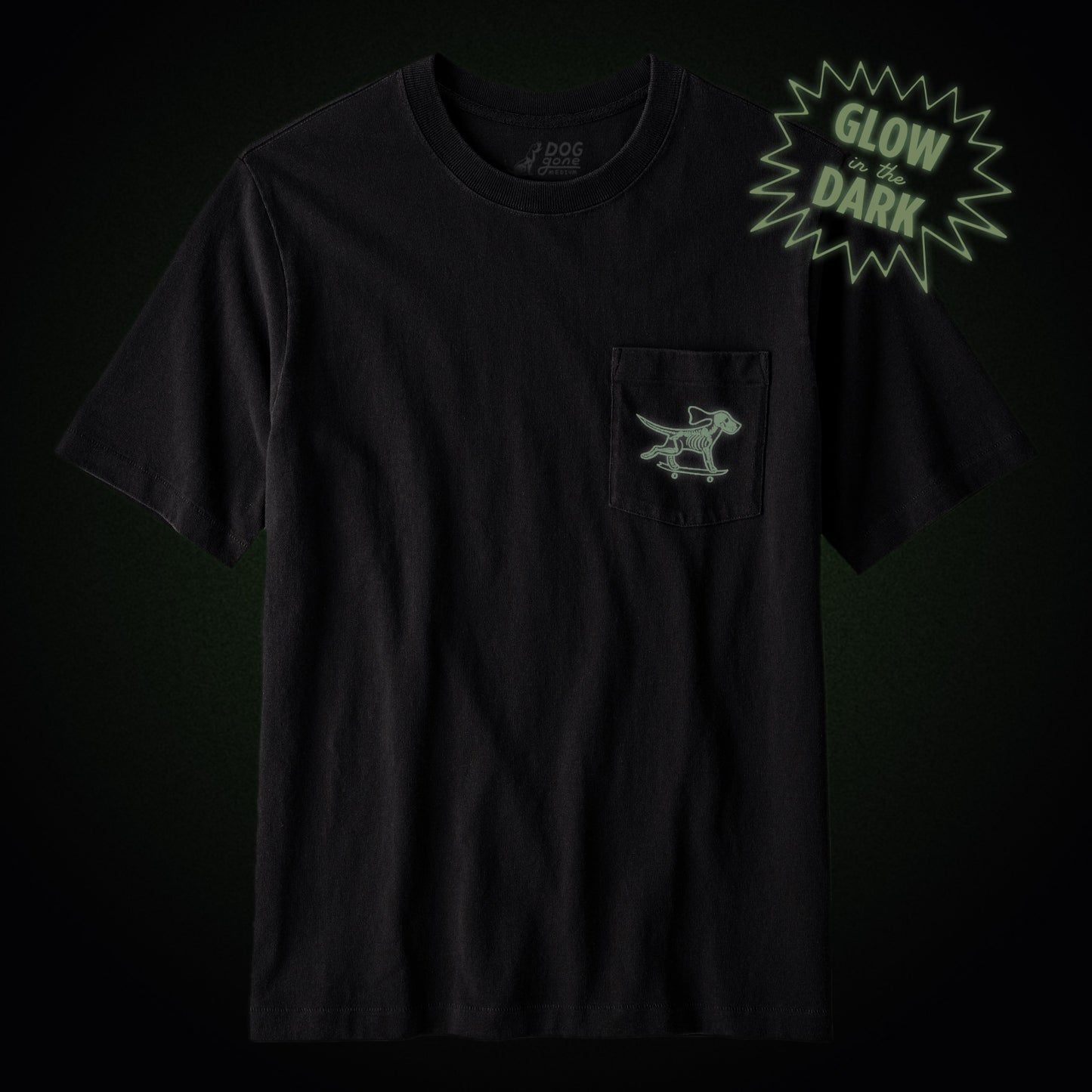 Glow in the Dark Skate Dog T-Shirt