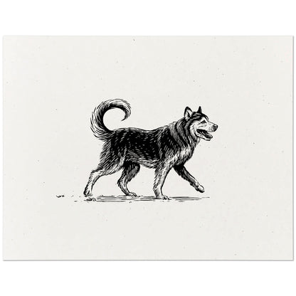 Husky Art Print