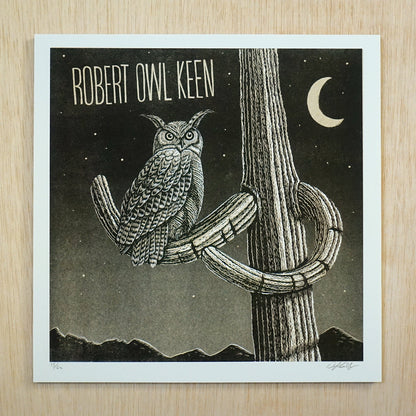 Robert Owl Keen Print