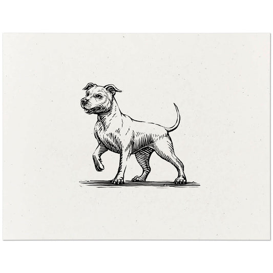 Pit Bull Terrier Print